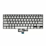 Клавиатура для Asus ZenBook UX433FA серебристая с подсветкой