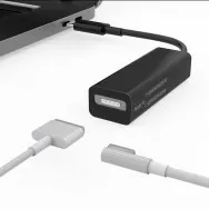 Переходник Magsafe 1/2 - USB Type-C - черный