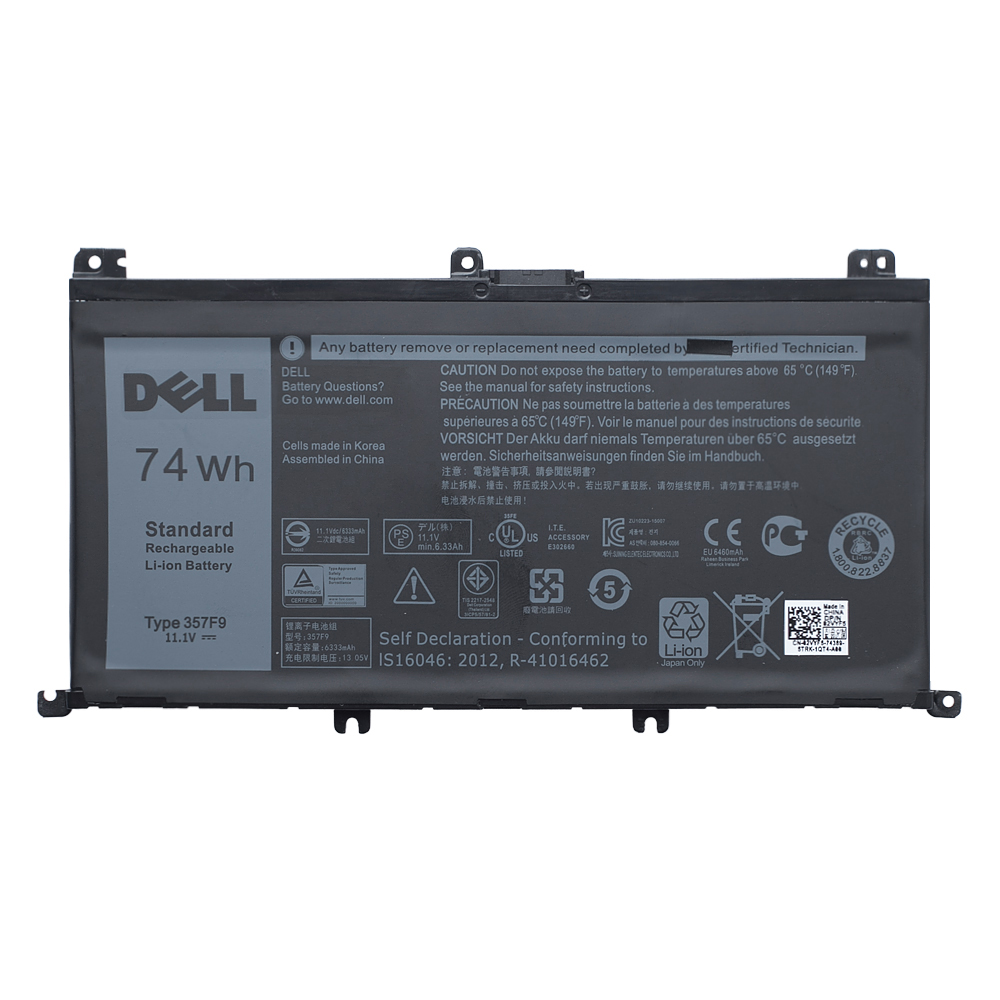 Оригинальный аккумулятор для Dell Inspiron P65F - 74Wh купить по выгодной  цене. Доставка по России.