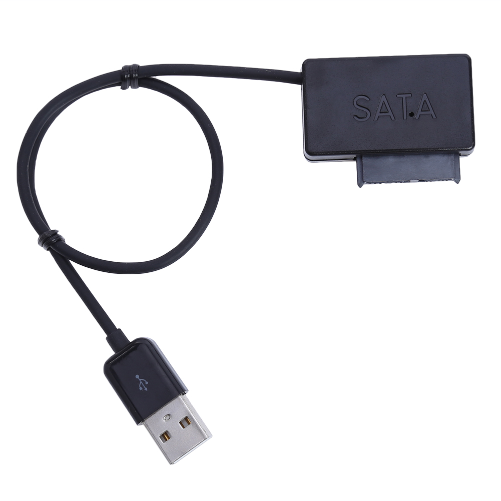 Адаптер-переходник USB - CD-ROM USB 2.0 - SATA 6+7 pin для подключения .